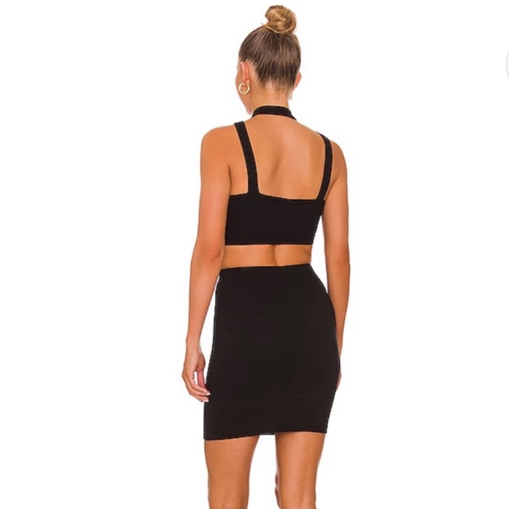 LNA Riley Ribbed Black Dress - Picture 2 of 2